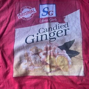 Spice Girl Halloween Costume Graphic Tee Candied Ginger 🫚